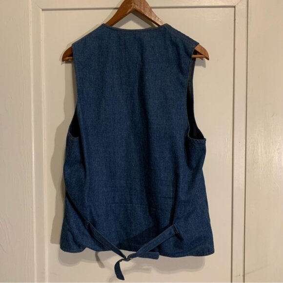 Vintage Levi's Panatela Blue Denim 3 Piece Suit Set (Sports Coat, Vest & Jeans) - Picture 14 of 16